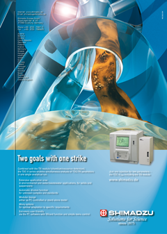 Shimadzu Anzeige